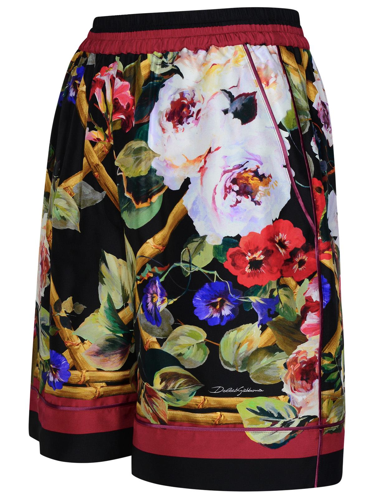 Dolce &amp; Gabbana Multicolor Silk Shorts Women by Luosophy