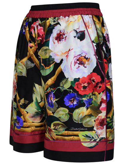 Dolce &amp; Gabbana Multicolor Silk Shorts Women by Luosophy