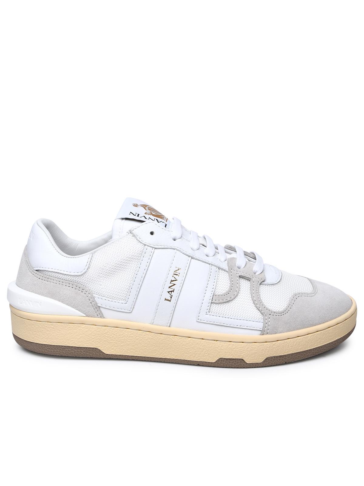 Lanvin White Leather Blend Sneakers Women by Luosophy