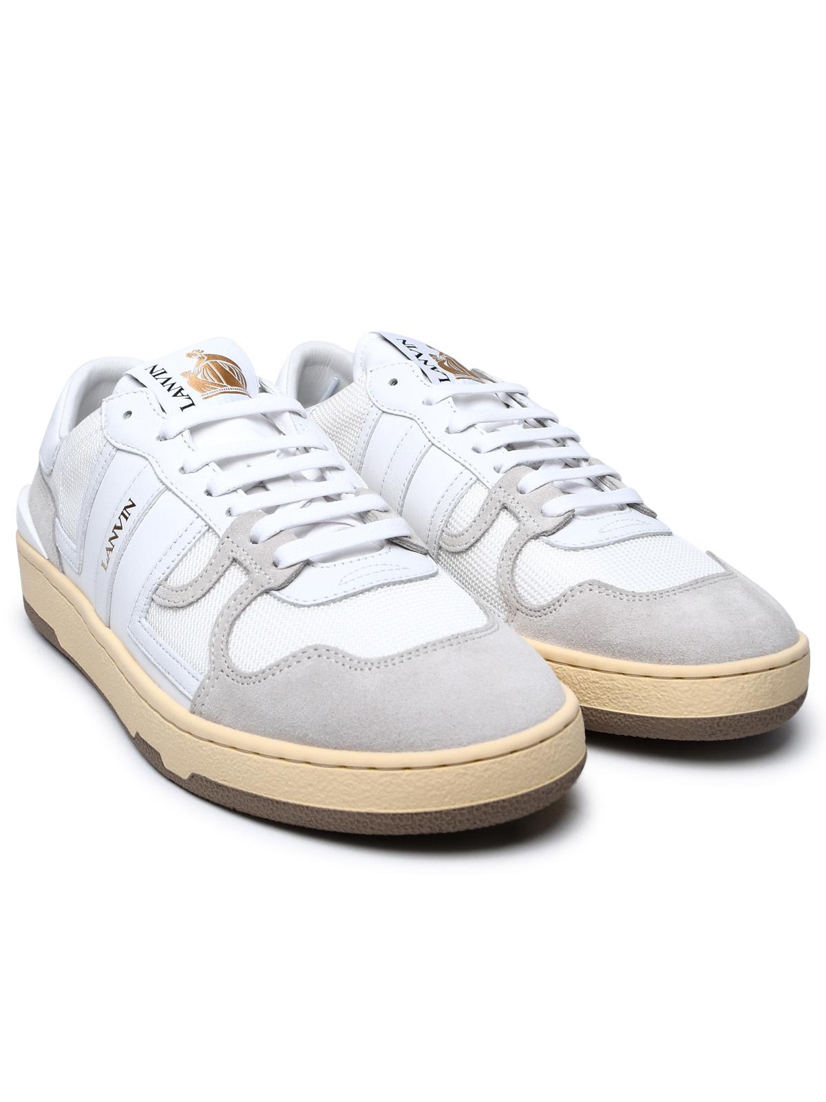 Lanvin White Leather Blend Sneakers Women by Luosophy
