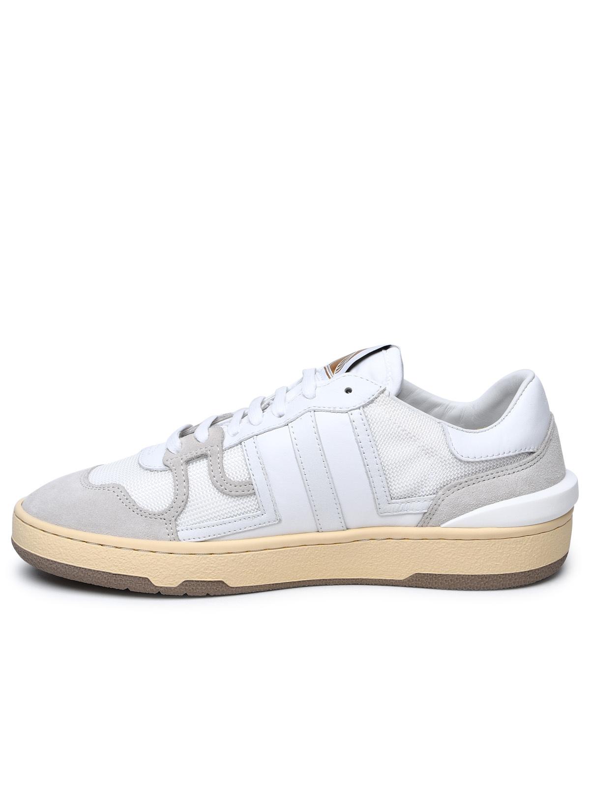 Lanvin White Leather Blend Sneakers Women by Luosophy