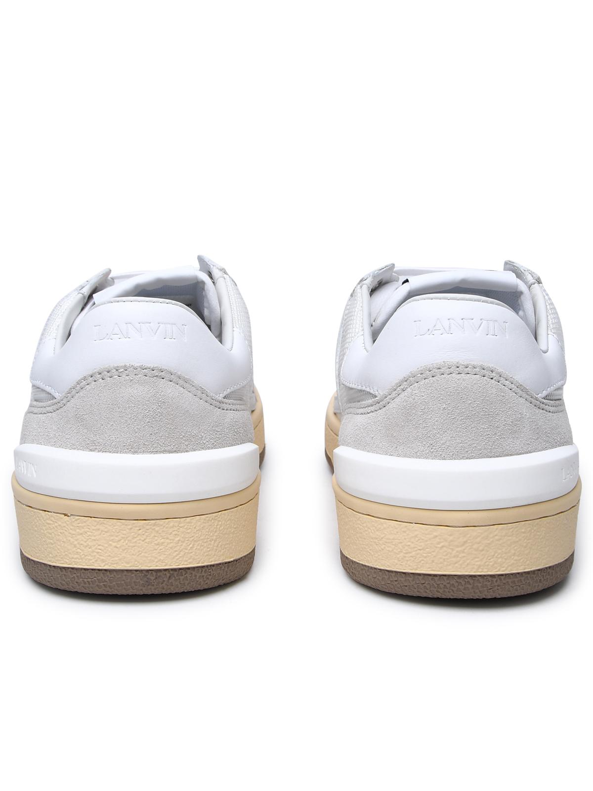 Lanvin White Leather Blend Sneakers Women by Luosophy