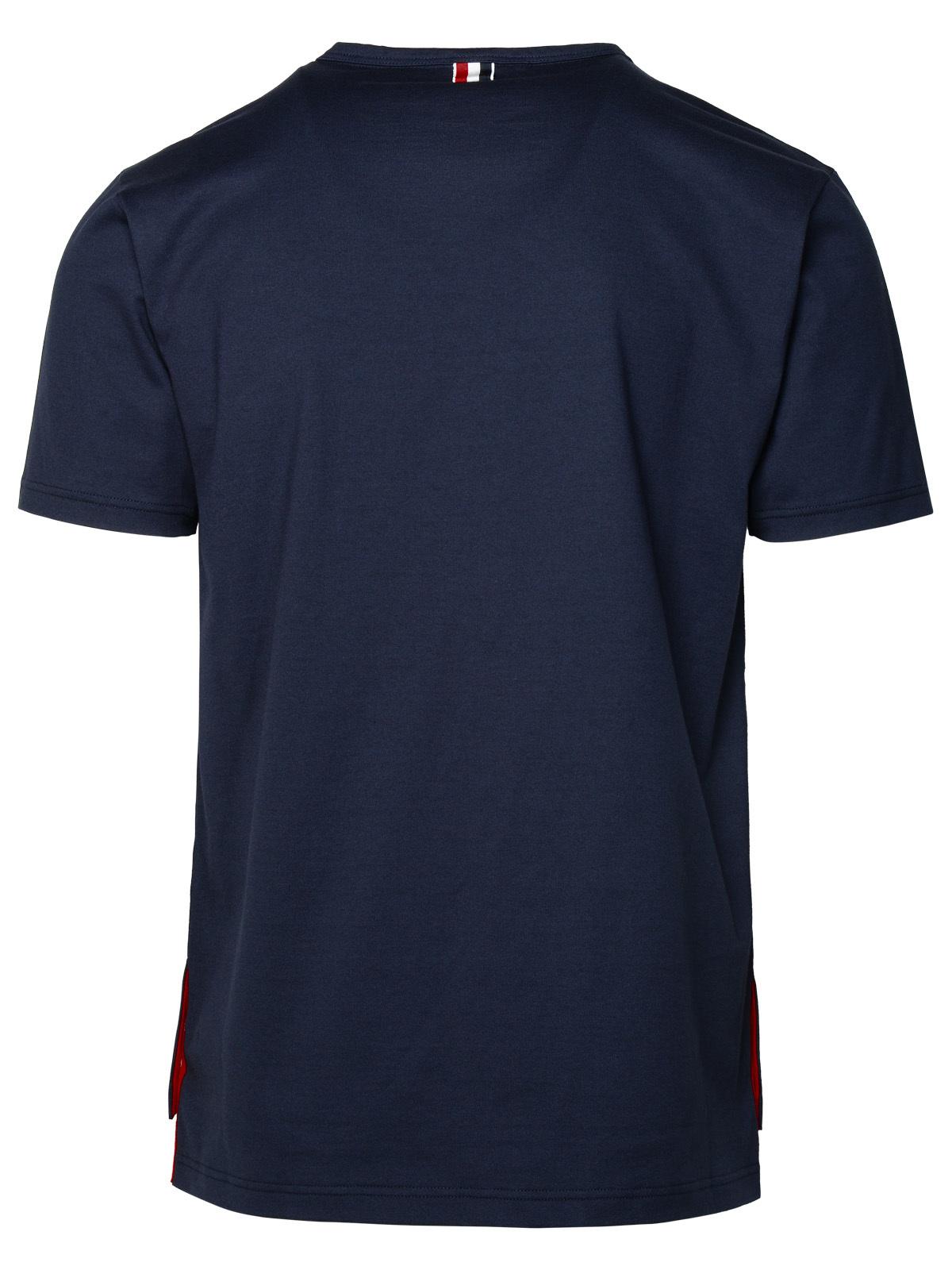 Thom Browne Navy Cotton T-Shirt Men by Luosophy