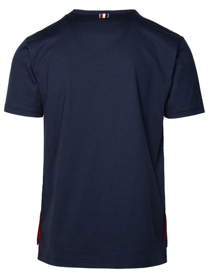 Thom Browne Navy Cotton T-Shirt Men by Luosophy