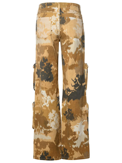 Blumarine Brown Cotton Cargo Jeans Women by Luosophy