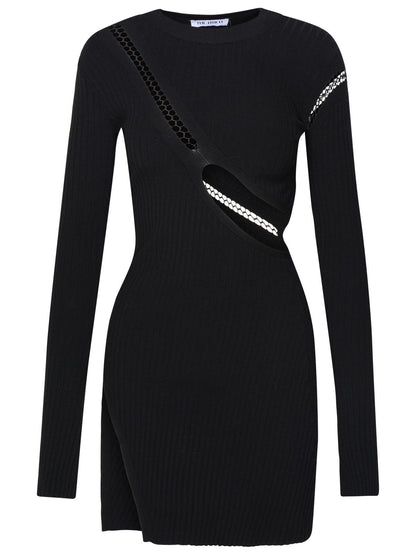 The Attico Black Viscose Blend Dress Women by Luosophy