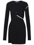 The Attico Black Viscose Blend Dress Women by Luosophy