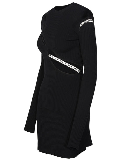 The Attico Black Viscose Blend Dress Women by Luosophy