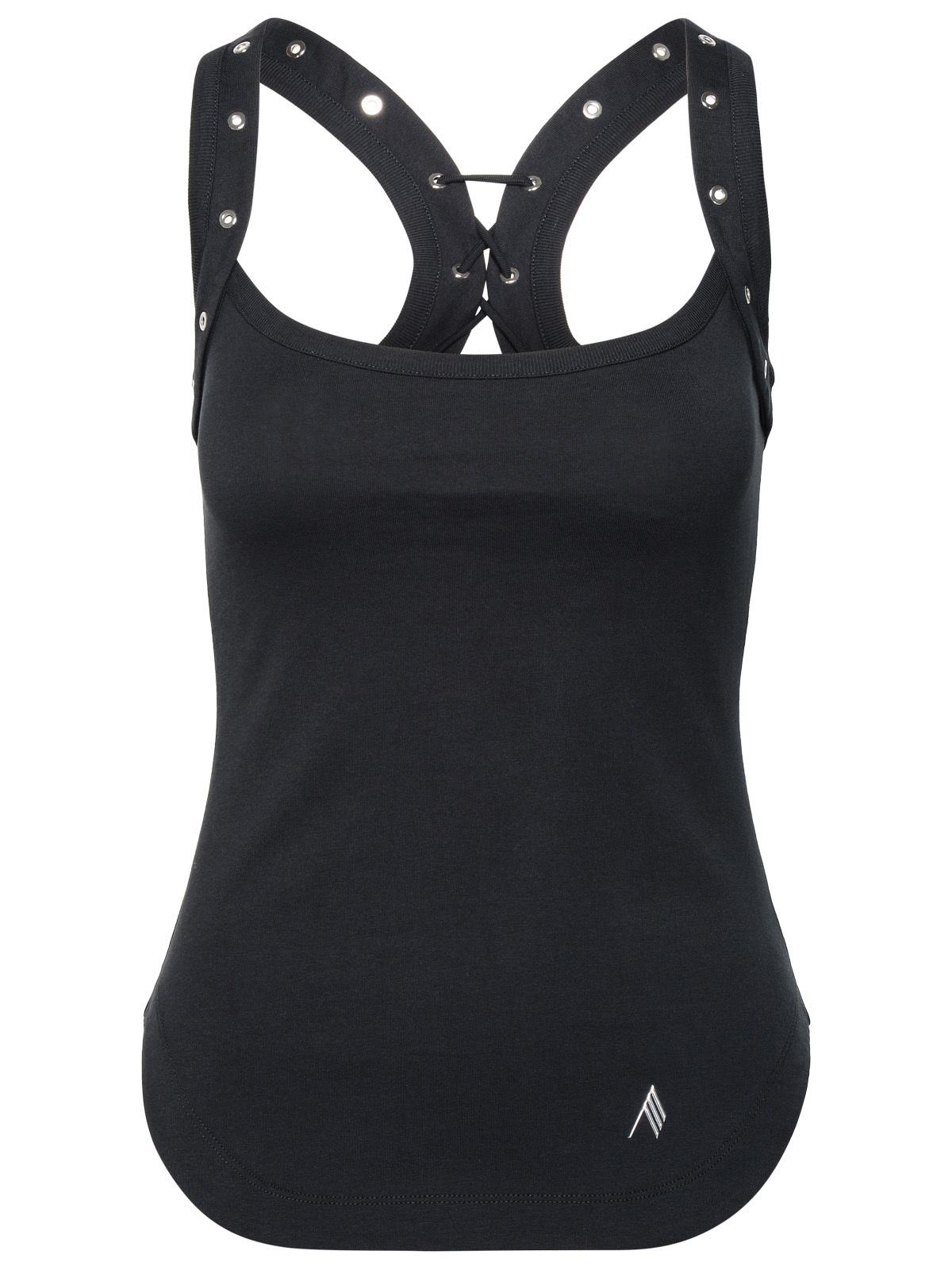 The Attico Black Cotton Top Women by Luosophy