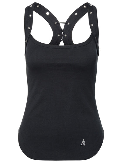 The Attico Black Cotton Top Women by Luosophy