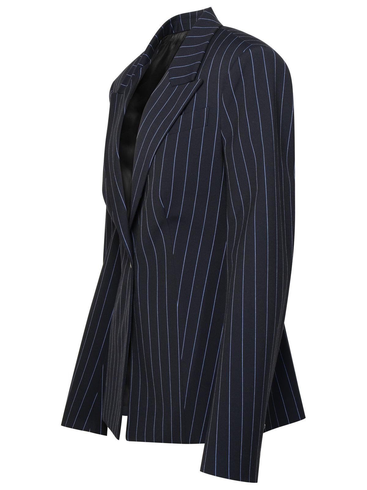 The Attico Midnight Blue Polyester Blend Blazer Women by Luosophy
