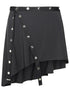 The Attico Mini Skirt In Black Acetate Blend Women by Luosophy