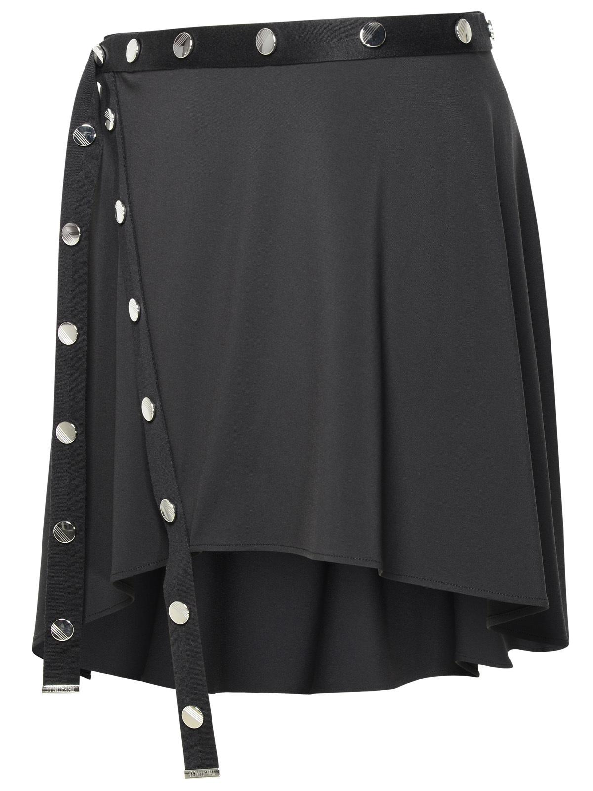 The Attico Mini Skirt In Black Acetate Blend Women by Luosophy