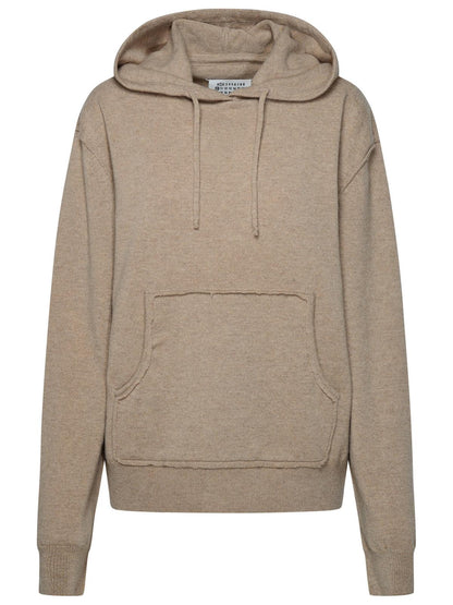 Maison Margiela Taupe Cashmere Blend Sweater Women by Luosophy