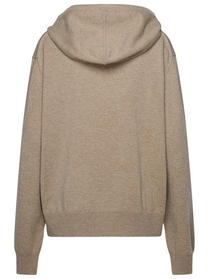 Maison Margiela Taupe Cashmere Blend Sweater Women by Luosophy