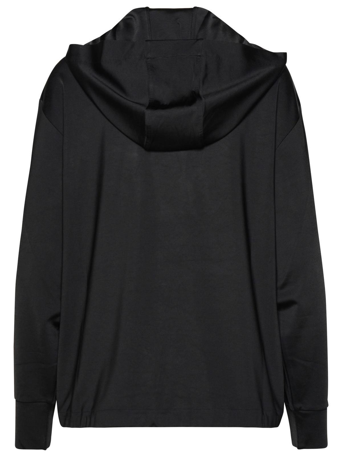 Moncler Black Viscose Hoodie Women by Luosophy