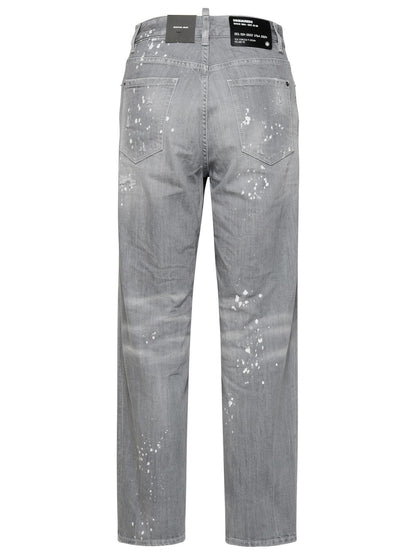 Dsquared2 Grey Cotton Blend Jeans Women by Luosophy