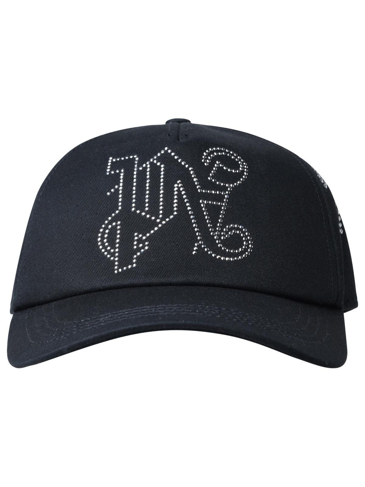 Palm Angels Black Cotton Hat Women by Luosophy