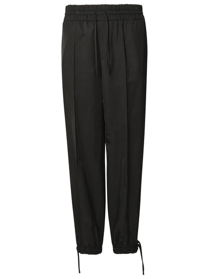 Jil Sander Black Viscose Trousers Women by Luosophy