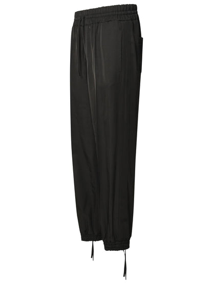 Jil Sander Black Viscose Trousers Women by Luosophy