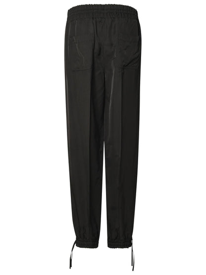 Jil Sander Black Viscose Trousers Women by Luosophy