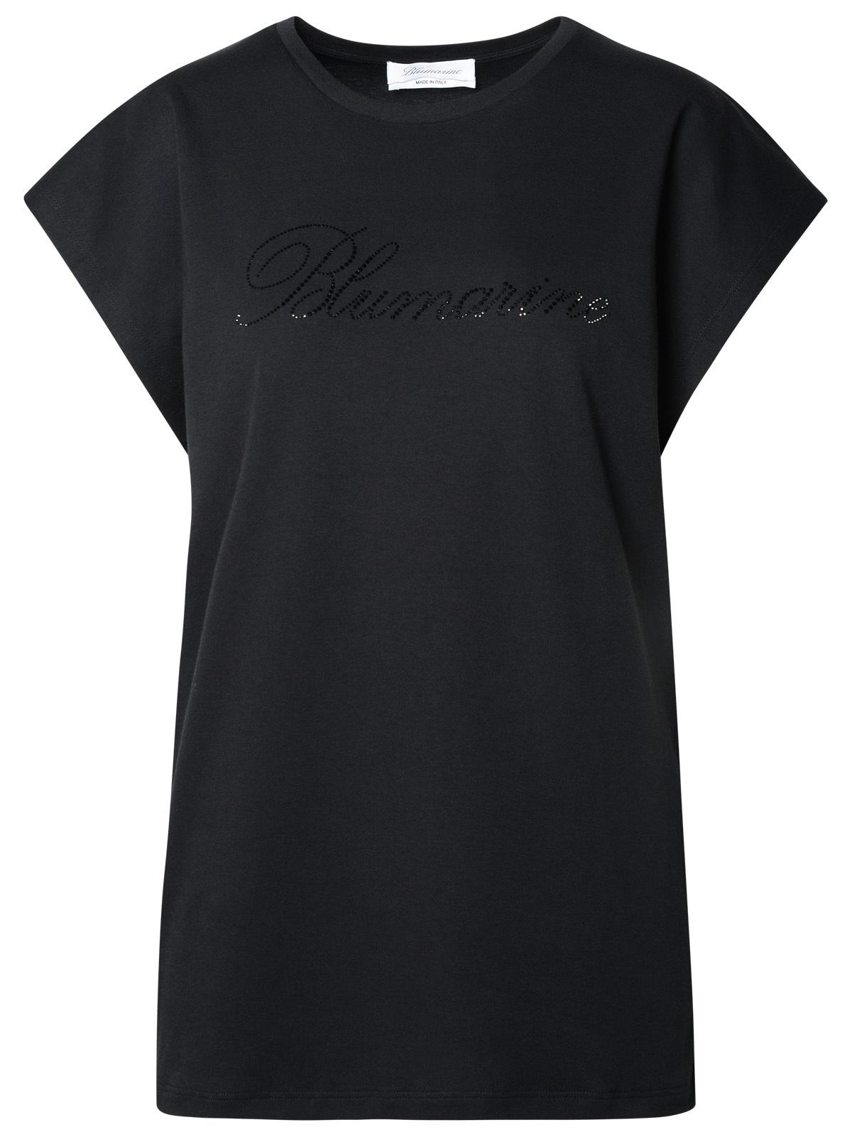 Blumarine Black Cotton T-Shirt Women by Luosophy