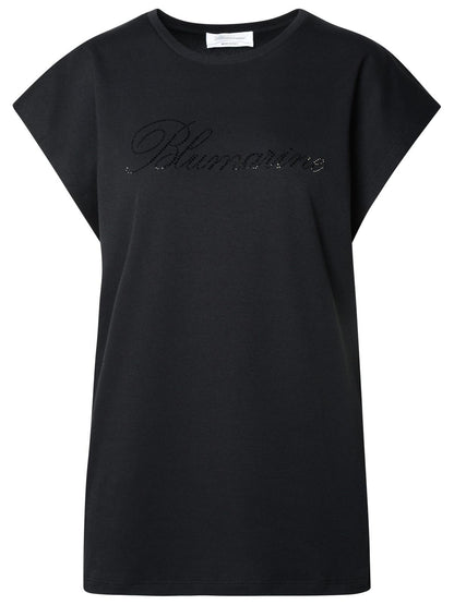 Blumarine Black Cotton T-Shirt Women by Luosophy