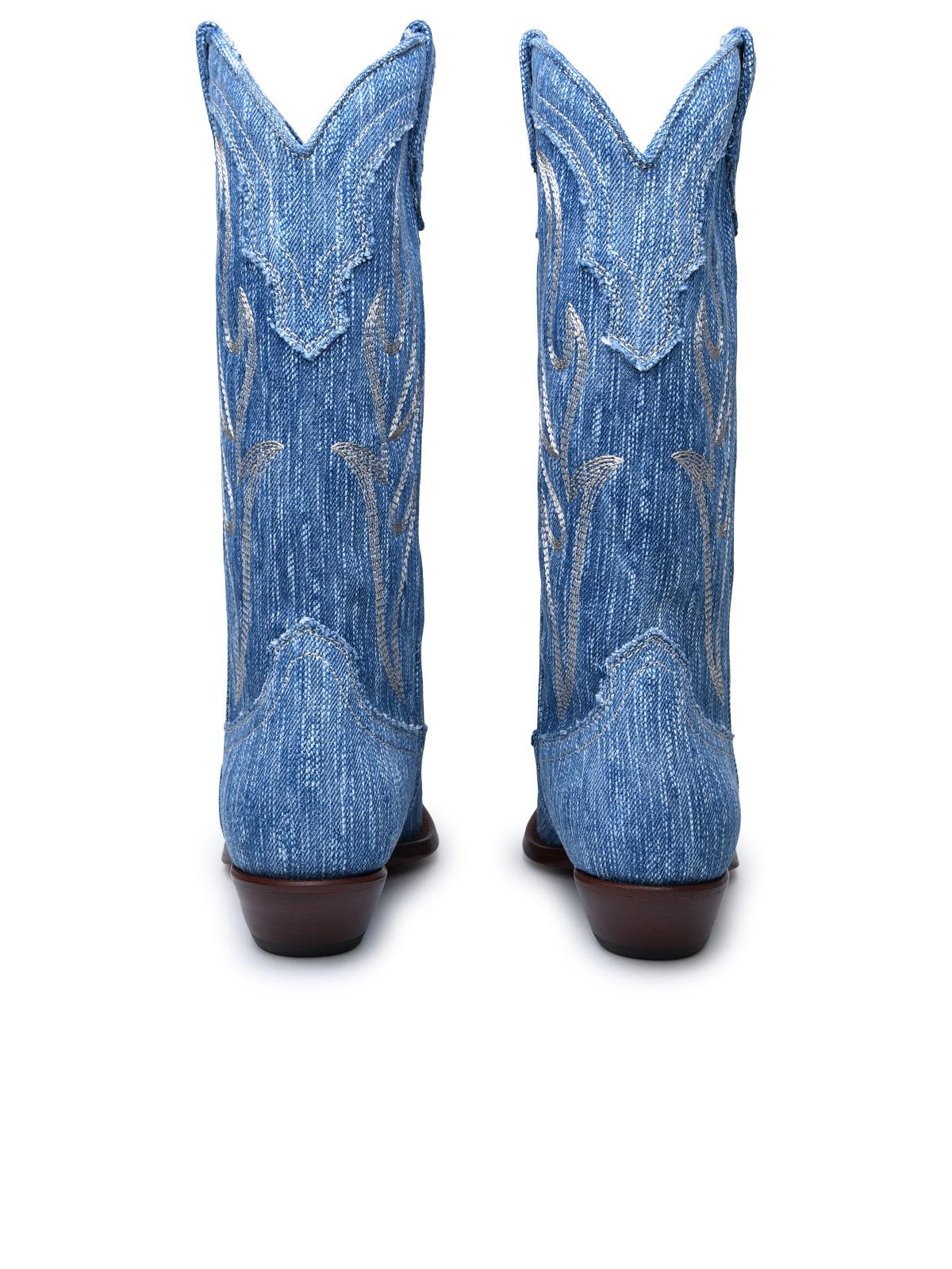 Sonora Light Blue Denim Boots Women by Luosophy