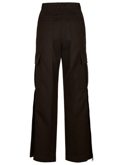 Burberry Brown Wool Cargo Pants Women by Luosophy