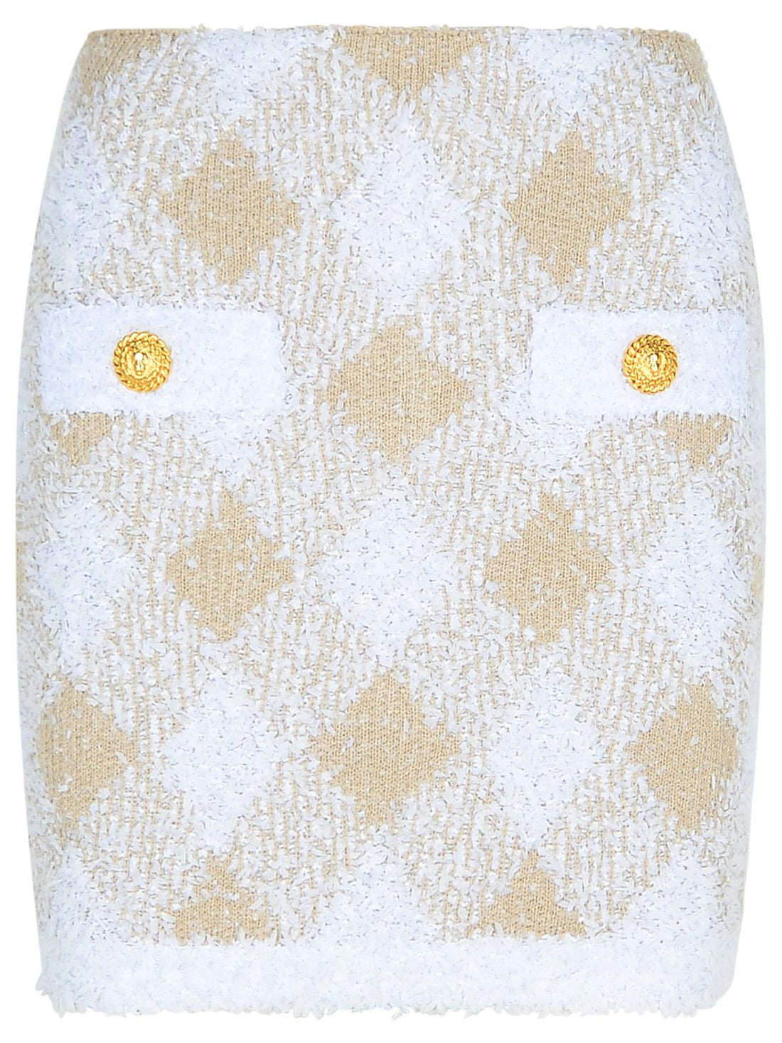 Balmain Beige Polyamide Blend Skirt Women by Luosophy