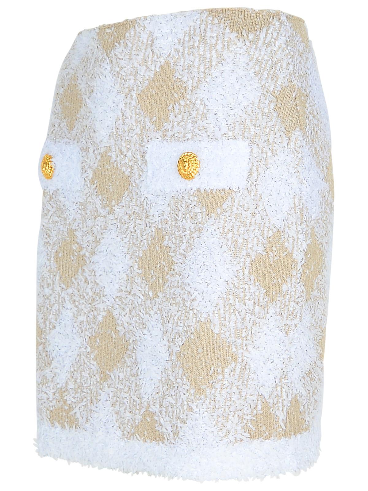 Balmain Beige Polyamide Blend Skirt Women by Luosophy