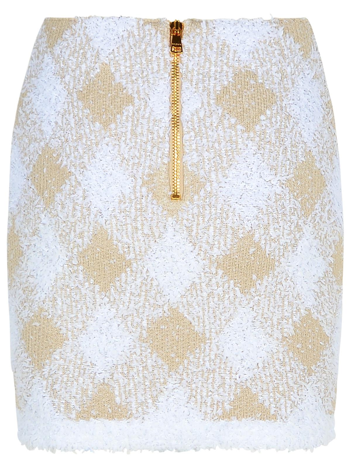 Balmain Beige Polyamide Blend Skirt Women by Luosophy