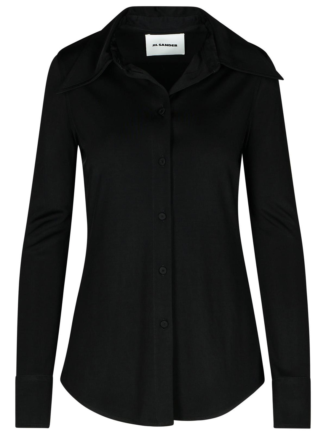Jil Sander Black Viscose Shirt Women by Luosophy
