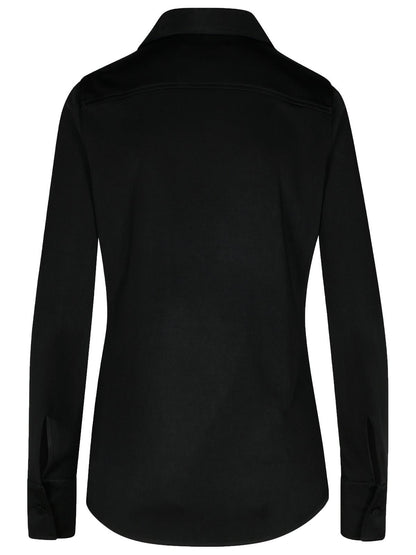 Jil Sander Black Viscose Shirt Women by Luosophy