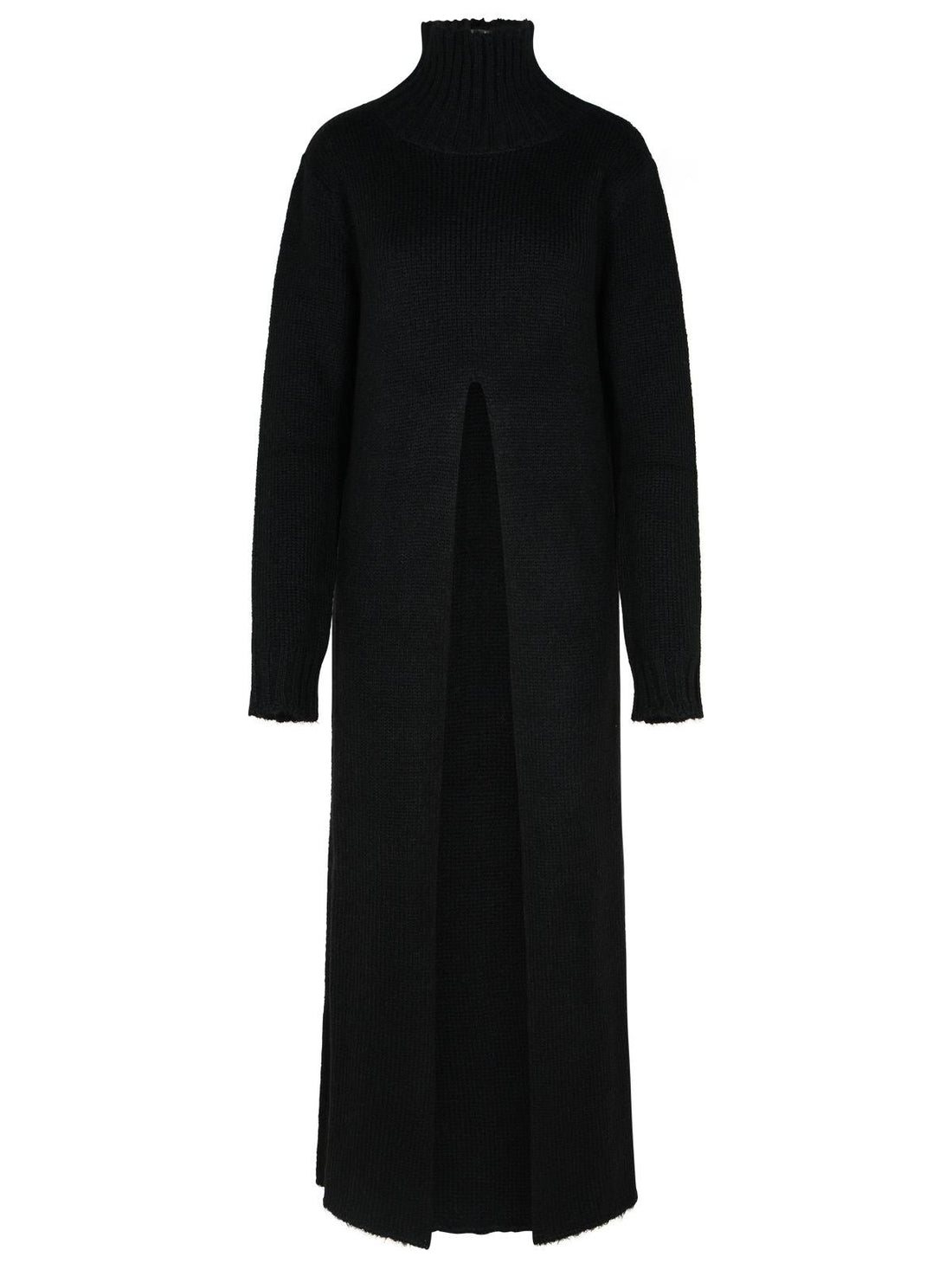 Jil Sander Black Alpaca Blend Dress Women by Luosophy