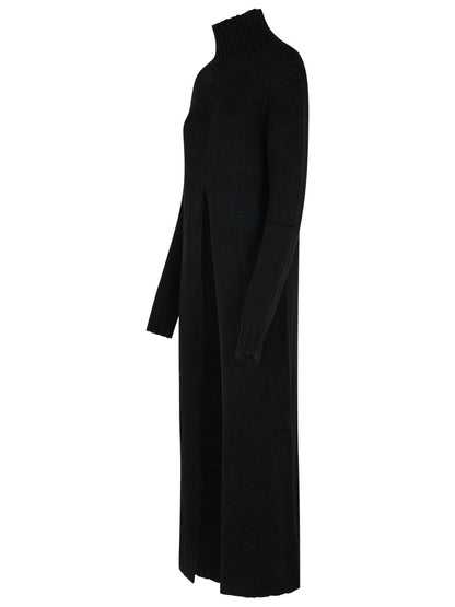 Jil Sander Black Alpaca Blend Dress Women by Luosophy