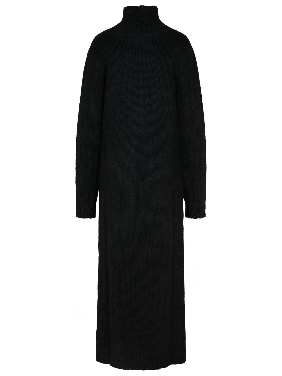 Jil Sander Black Alpaca Blend Dress Women by Luosophy