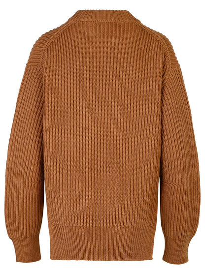 Jil Sander Brown Wool Sweater Women by Luosophy