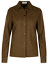 Jil Sander Brown Wool Shirt Women by Luosophy