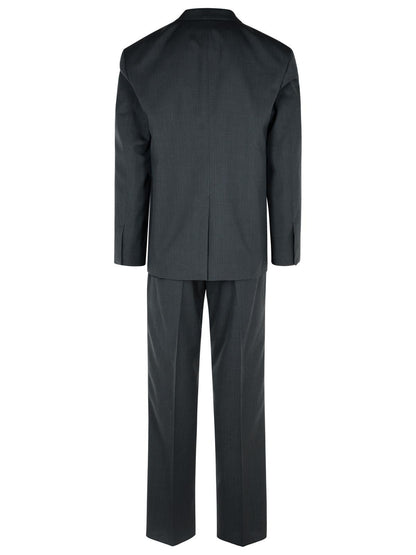 Jil Sander Grey Wool Suit Men by Luosophy