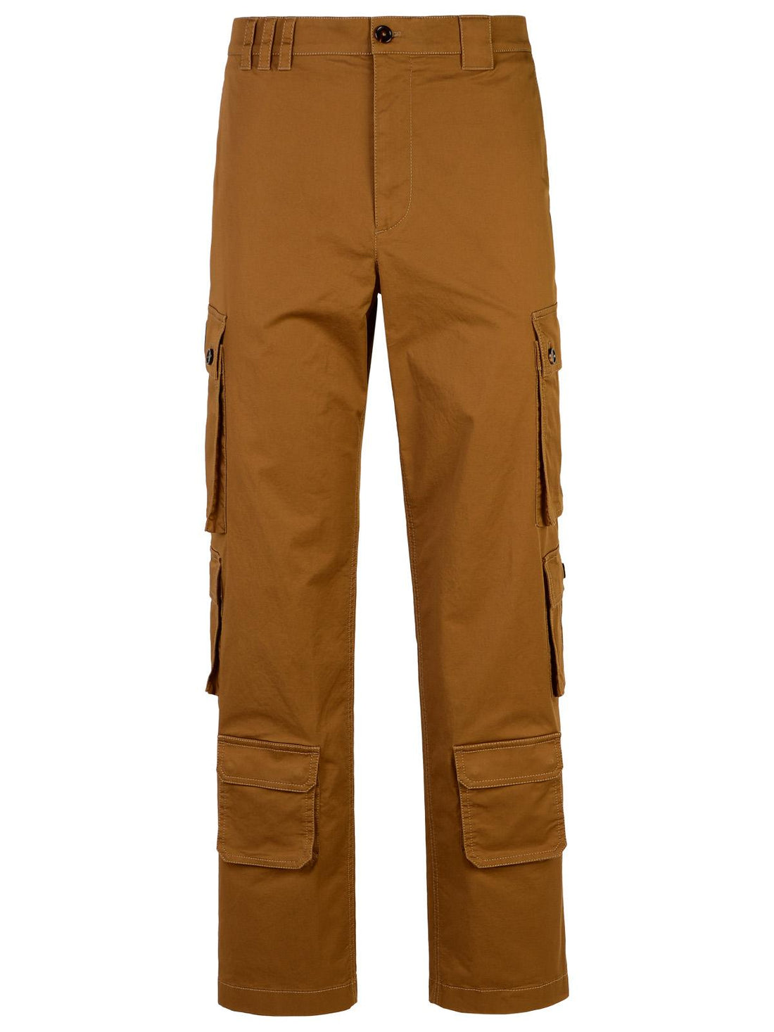 Dolce &amp; Gabbana Brown Cotton Cargo Trousers Men by Luosophy