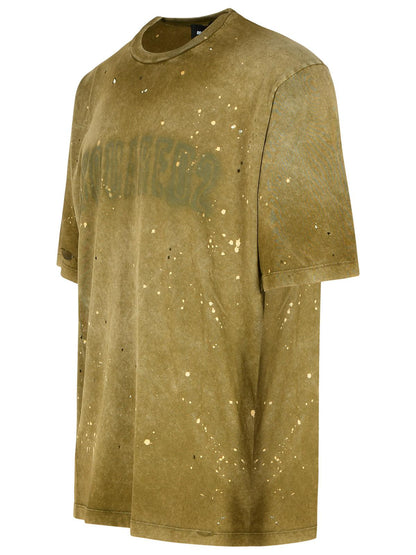 Dsquared2 Green Cotton T-Shirt Men by Luosophy