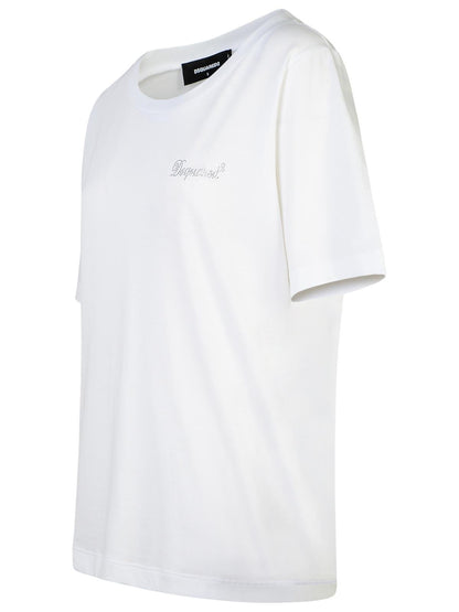 Dsquared2 White Cotton T-Shirt Women by Luosophy