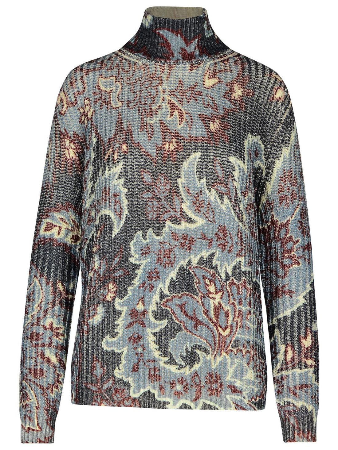 Etro Multicolor Wool Turtleneck Sweater Women by Luosophy