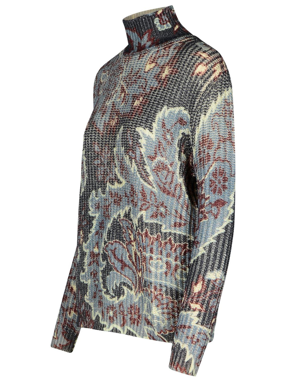 Etro Multicolor Wool Turtleneck Sweater Women by Luosophy