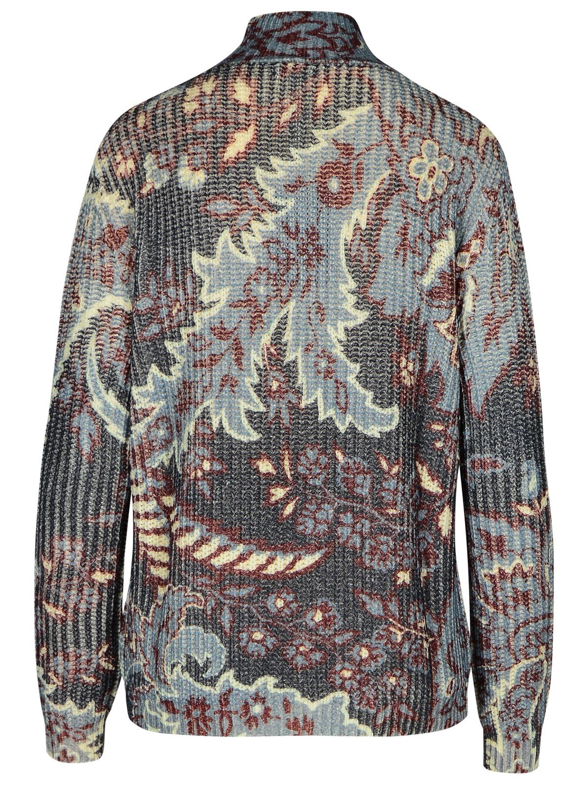 Etro Multicolor Wool Turtleneck Sweater Women by Luosophy