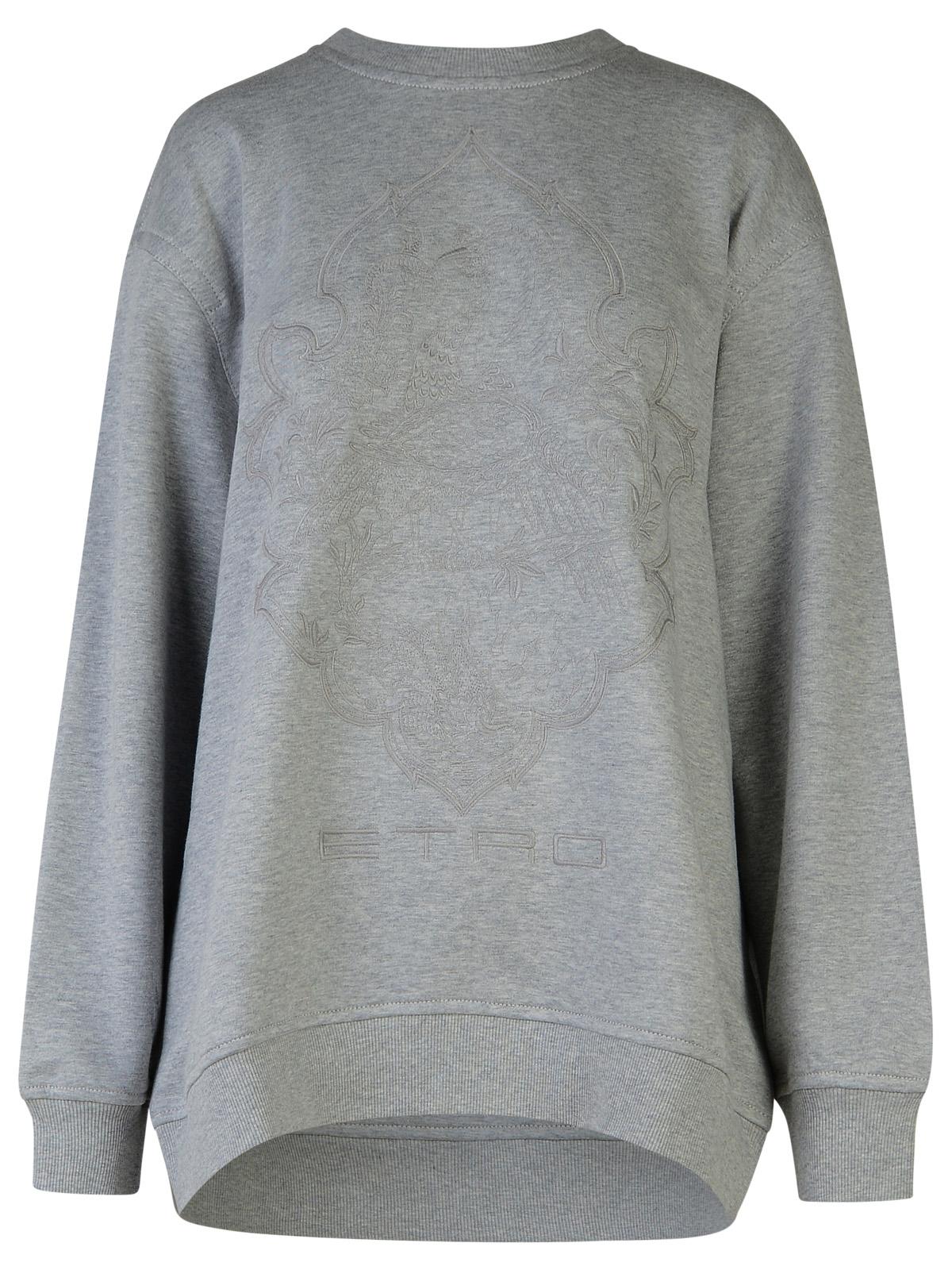 Etro Grey Cotton Sweatshirt Women by Luosophy