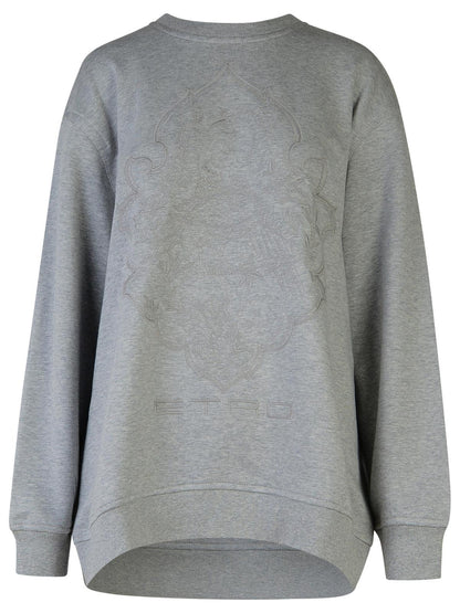 Etro Grey Cotton Sweatshirt Women by Luosophy