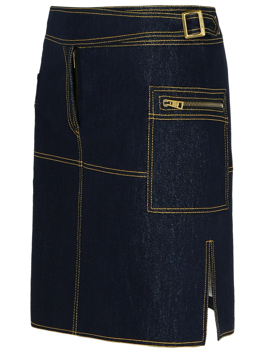 Etro Dark Blue Denim Miniskirt Women by Luosophy