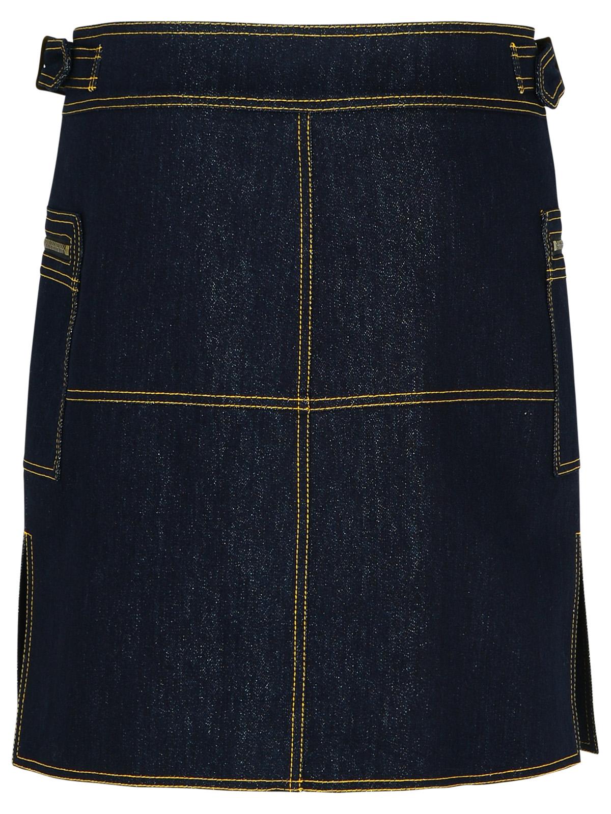 Etro Dark Blue Denim Miniskirt Women by Luosophy